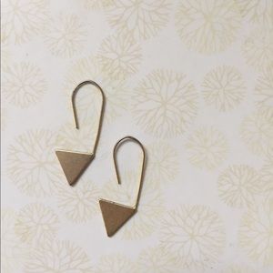 Modern minimalist triangle earrings